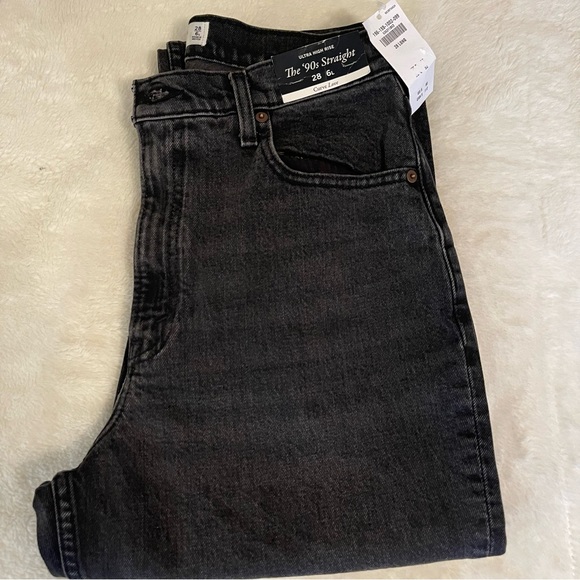 Abercrombie & Fitch The 90’s Relaxed Jeans High Rise Size 28/6L NWT - Picture 2 of 4